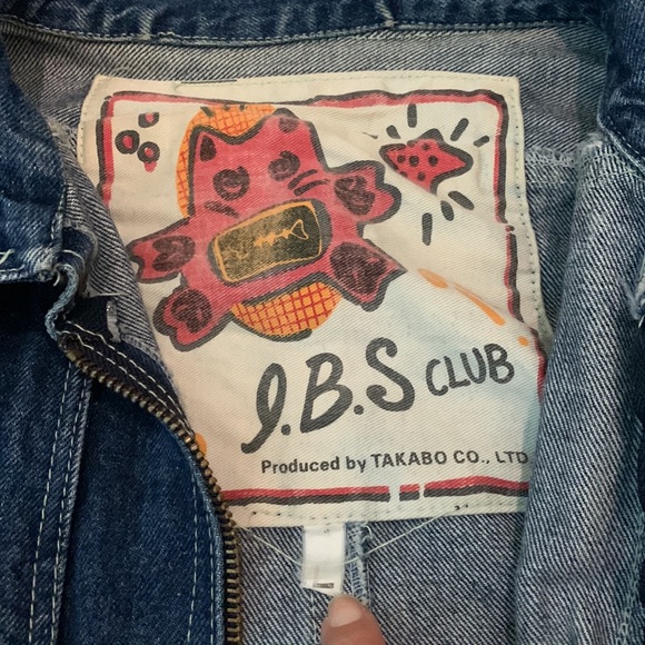 Vintage TAKABO Co.,LTD  Dark Denim Jean Jacket L - Picture 2 of 6